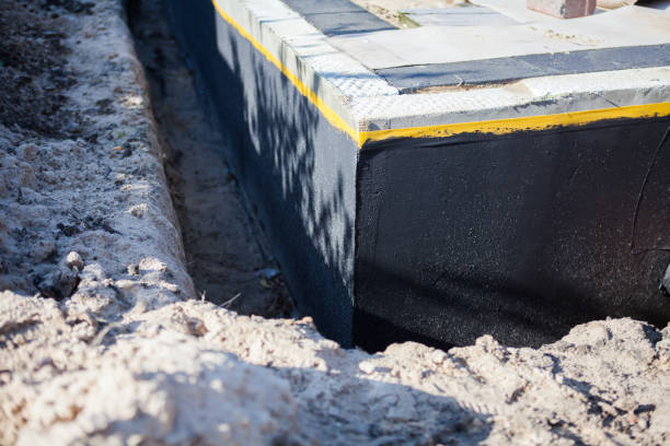 Residential Exterior Waterproofing installation at a Monticello, IL home by SJ Waterproofing Pros